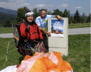 Zwei Mitglieder des Weststeirischen Fliegerclubs