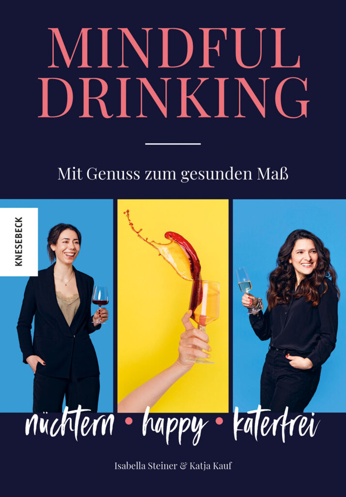 Titelseite eines Buches mit dem Titel "Mindful Drinking". 