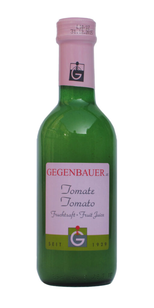 Eine Flasche Tomatenfruchtsaft