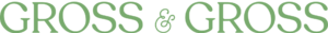 Logo Groß & Groß in grüner Schrift.