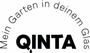 Das Logo der Marke Qinta in schwarzer Schrift.